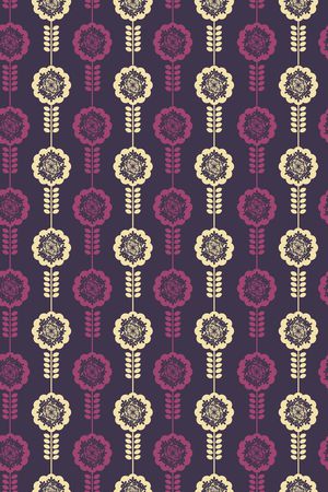 民族花卉印花华亿平台图片