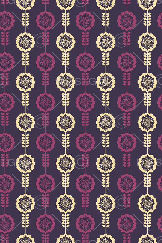 民族花卉印花华亿平台图片