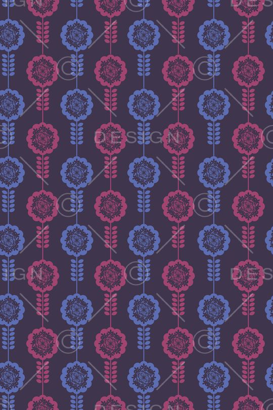 民族花卉印花华亿平台图片