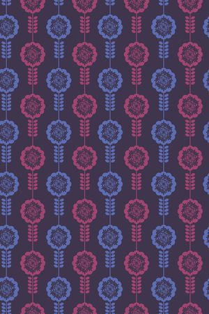 民族花卉印花华亿平台图片