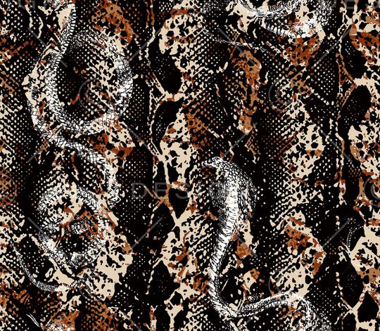 蛇纹印花华亿平台图片