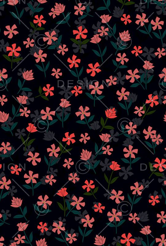 连衣裙印花华亿平台图片