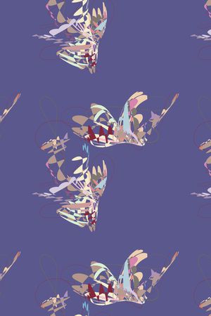 花卉蝴蝶印花华亿平台图片