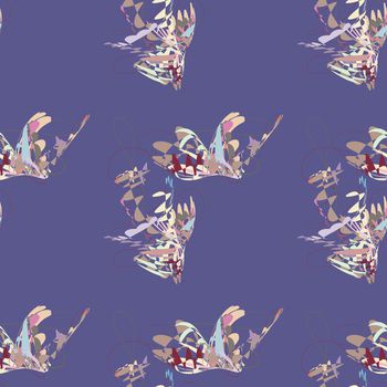 花卉蝴蝶印花华亿平台图片