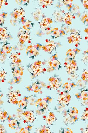 连衣裙印花华亿平台图片