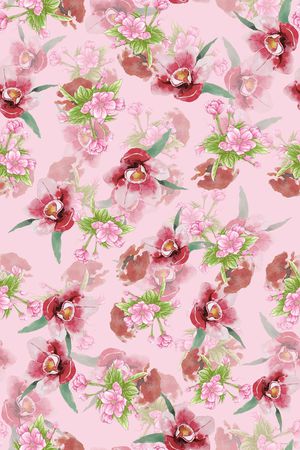 连衣裙印花华亿平台图片