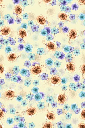 连衣裙印花华亿平台图片