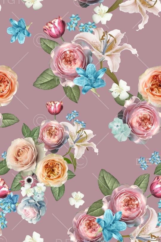 花卉印花华亿平台图片