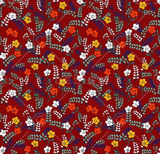 连衣裙印花华亿平台图片