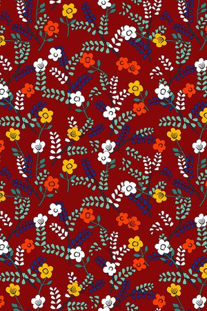 连衣裙印花华亿平台图片