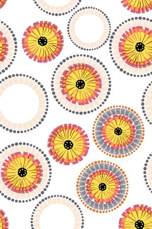 抽象花卉印花华亿平台图片