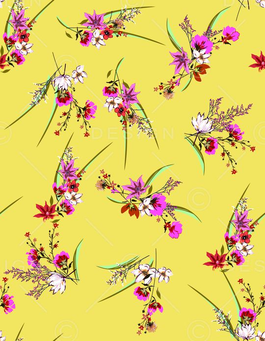 鲜花印花华亿平台图片