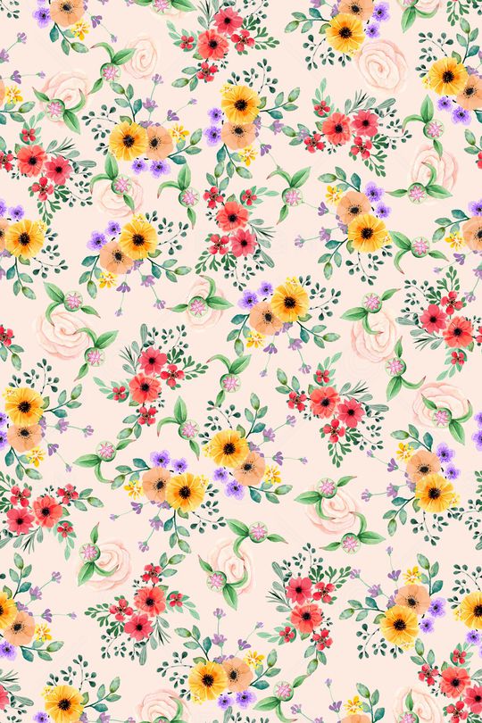 清爽底花卉印花华亿平台图片