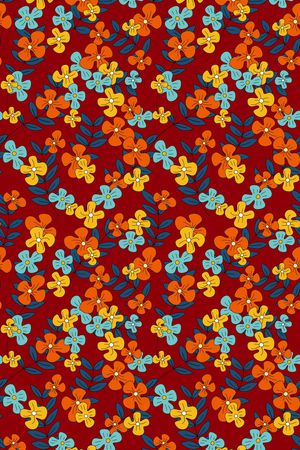 连衣裙印花华亿平台图片