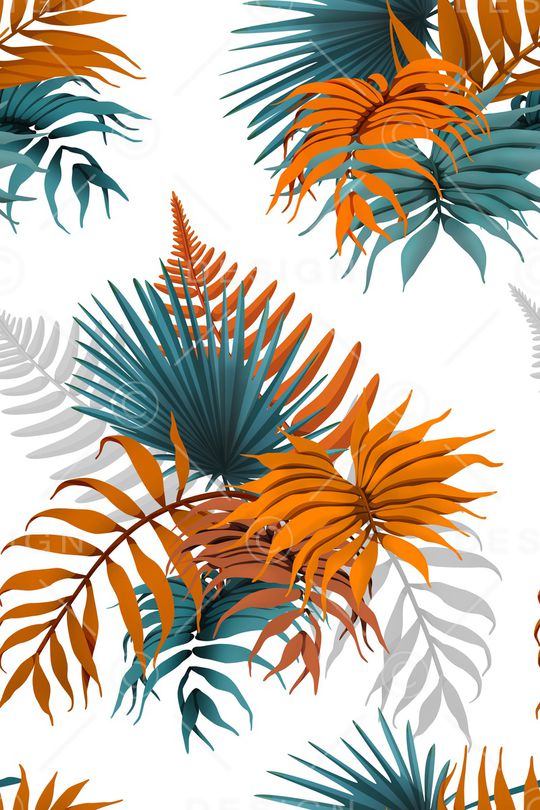 绿植树叶印花华亿平台图片