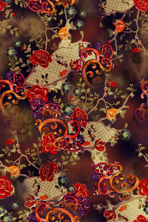 绿植树叶印花华亿平台图片