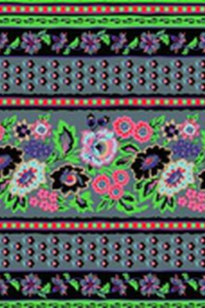 几何花卉印花华亿平台图片