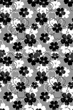 黑白华亿平台印花华亿平台图片