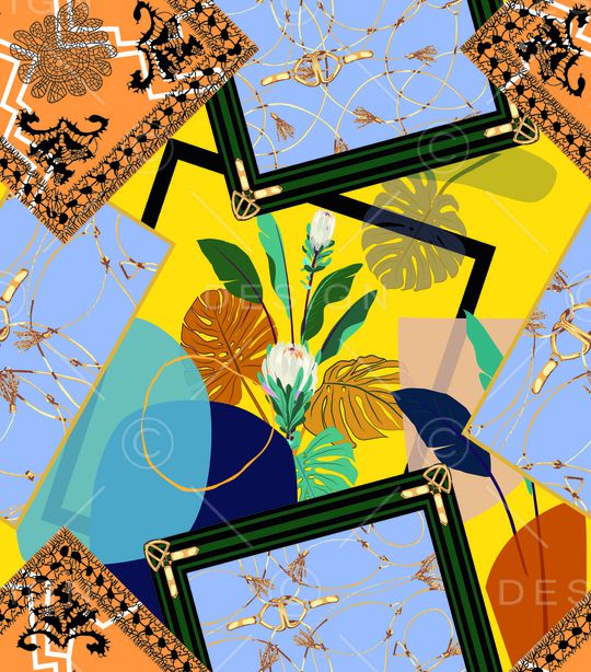 彩底花卉印花华亿平台图片