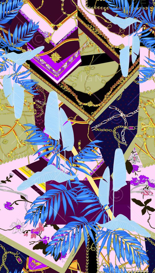 彩底花卉印花华亿平台图片