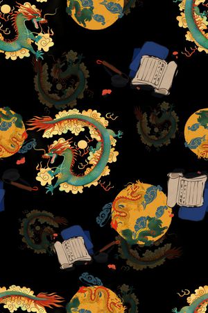 连衣裙印花华亿平台图片