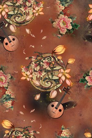 连衣裙印花华亿平台图片