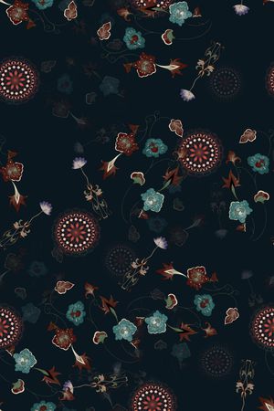 连衣裙印花华亿平台图片