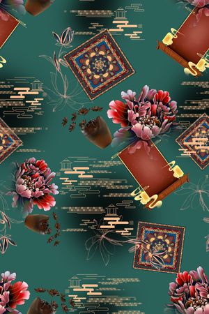 连衣裙印花华亿平台图片