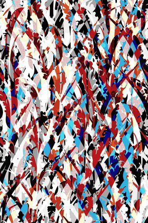 抽象男装印花华亿平台图片