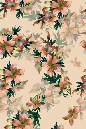 绿植树叶印花华亿平台图片