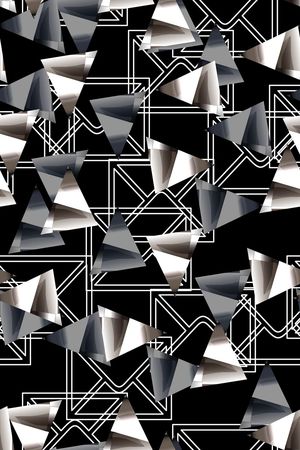 几何印花华亿平台图片