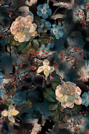 梅花印花华亿平台图片