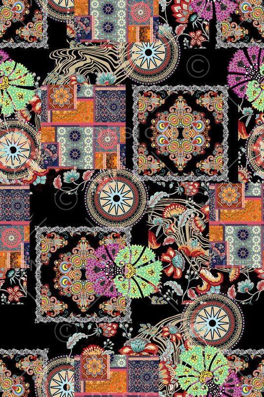 几何印花华亿平台图片