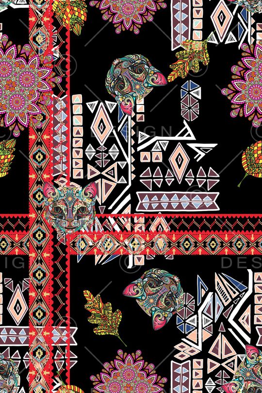 几何印花华亿平台图片