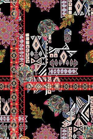 几何印花华亿平台图片