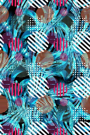 几何印花华亿平台图片