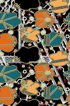 几何印花华亿平台图片