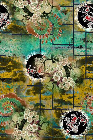 几何印花华亿平台图片