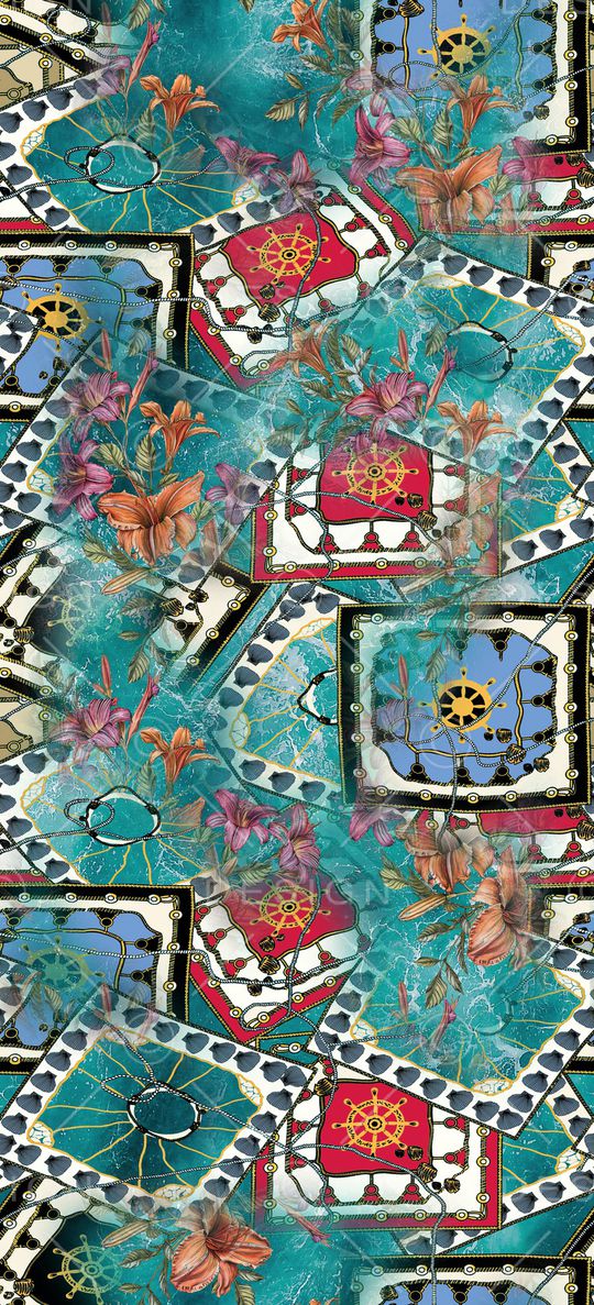 几何印花华亿平台图片