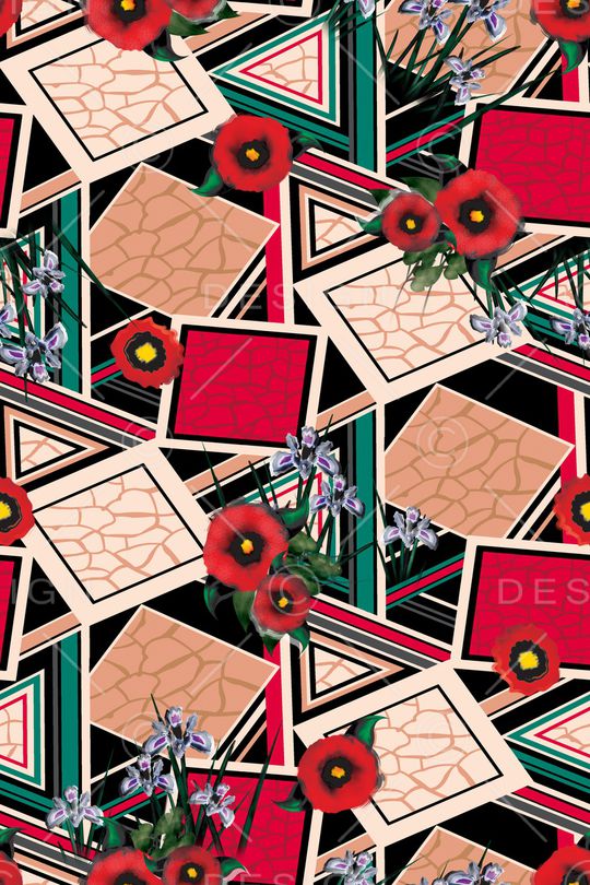 几何印花华亿平台图片