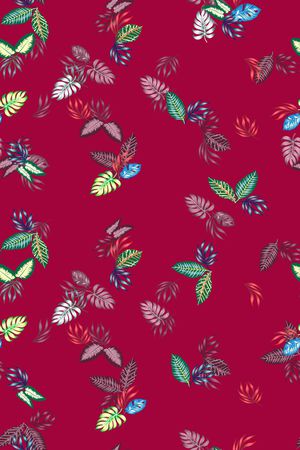 绿植树叶印花华亿平台图片