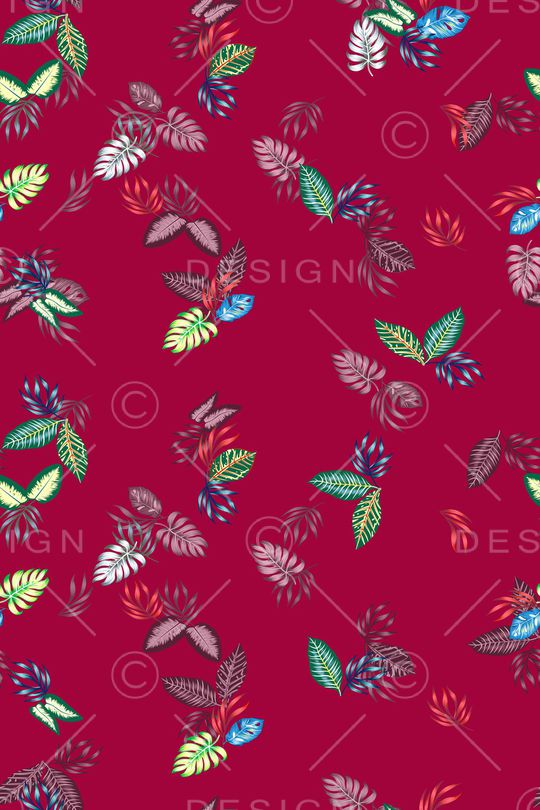 绿植树叶印花华亿平台图片