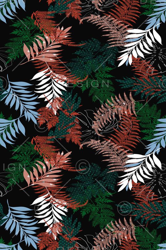 绿植树叶印花华亿平台图片