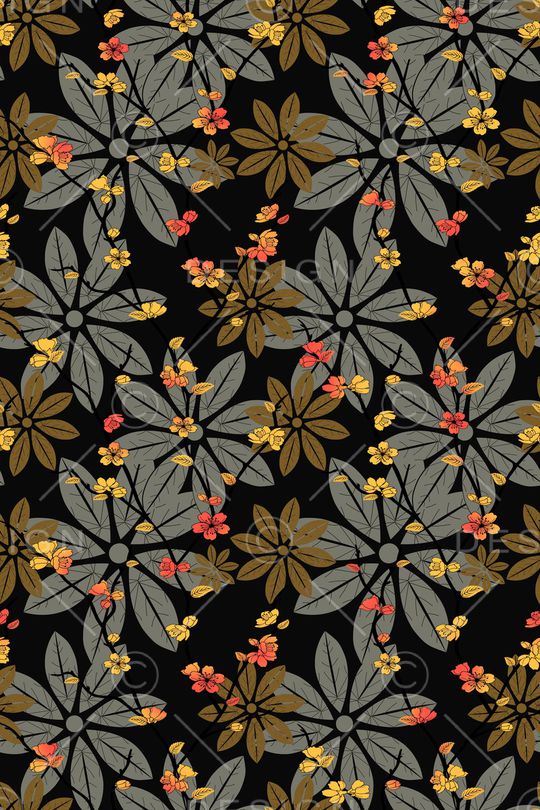 绿植树叶印花华亿平台图片