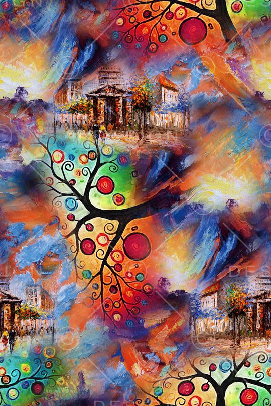 抽象印花华亿平台图片