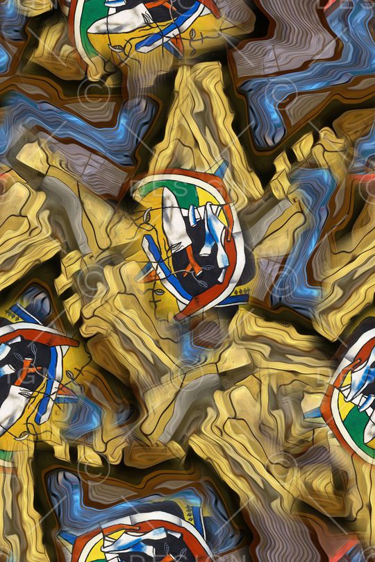 抽象印花华亿平台图片