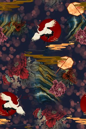 连衣裙印花华亿平台图片