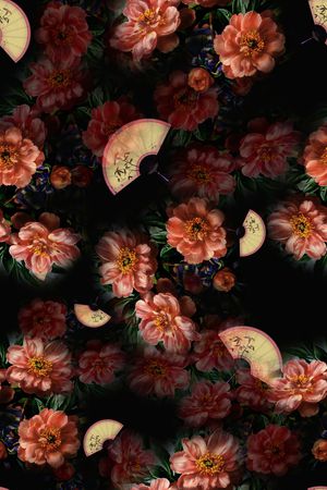 连衣裙印花华亿平台图片