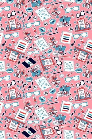 可爱系列印花华亿平台图片