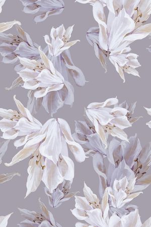 抽象花卉印花华亿平台图片